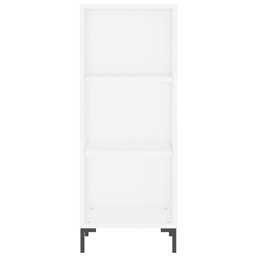 Dressoir 34,5x32,5x90 cm bewerkt hout wit – afbeelding 4