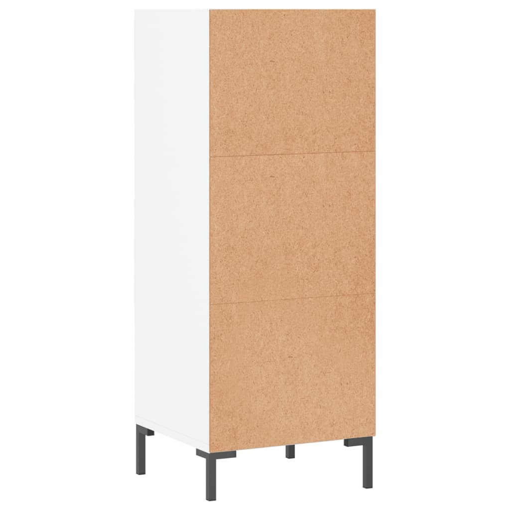 Dressoir 34,5x32,5x90 cm bewerkt hout wit – afbeelding 6