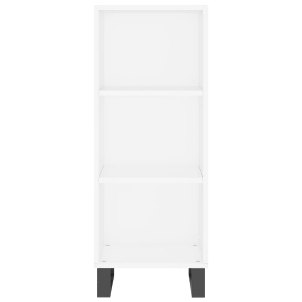Dressoir 34,5x32,5x90 cm bewerkt hout wit – afbeelding 4