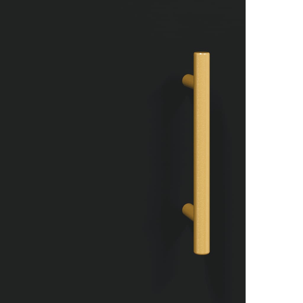 Wandkast 60x31x70 cm bewerkt hout zwart – afbeelding 10