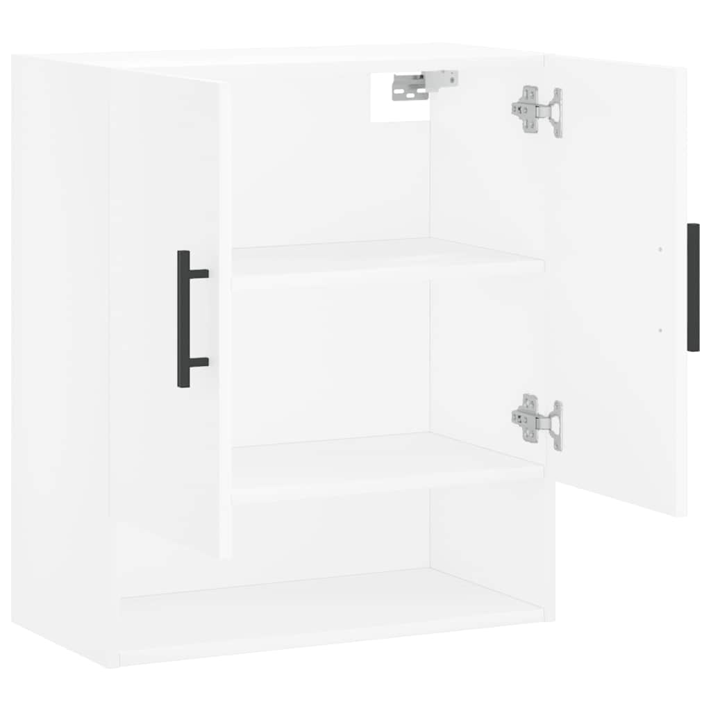 Wandkast 60x31x70 cm bewerkt hout wit – afbeelding 6