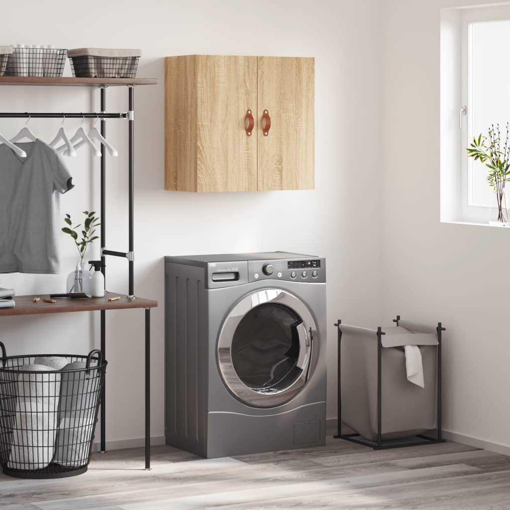 Wandkast 60x31x60 cm bewerkt hout sonoma eikenkleurig