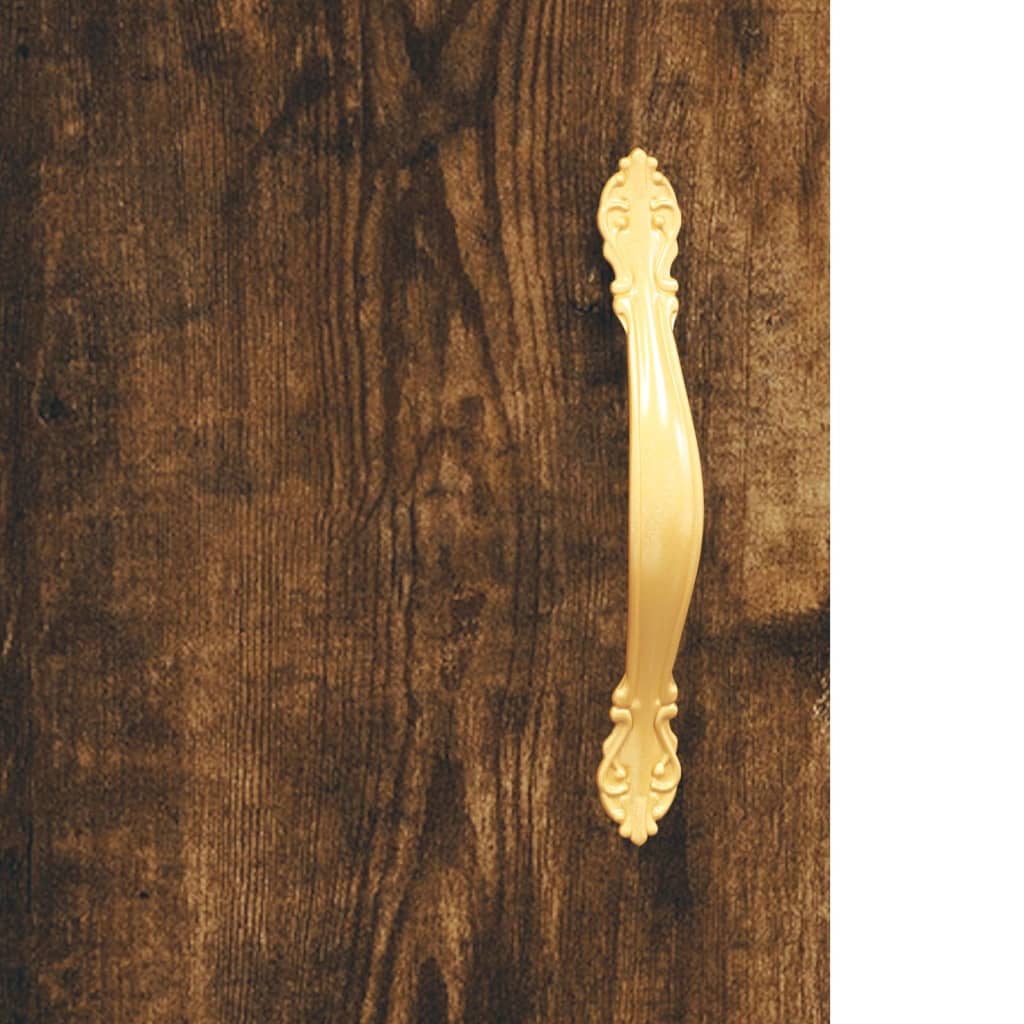 Dressoir 69,5x34x90 cm bewerkt hout gerookt eikenkleurig – afbeelding 10