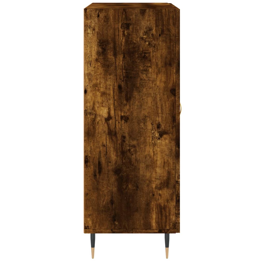 Dressoir 69,5x34x90 cm bewerkt hout gerookt eikenkleurig – afbeelding 7
