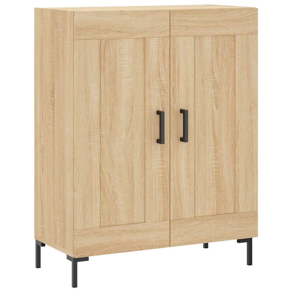 Dressoir 69,5x34x90 cm bewerkt hout sonoma eikenkleurig – afbeelding 2