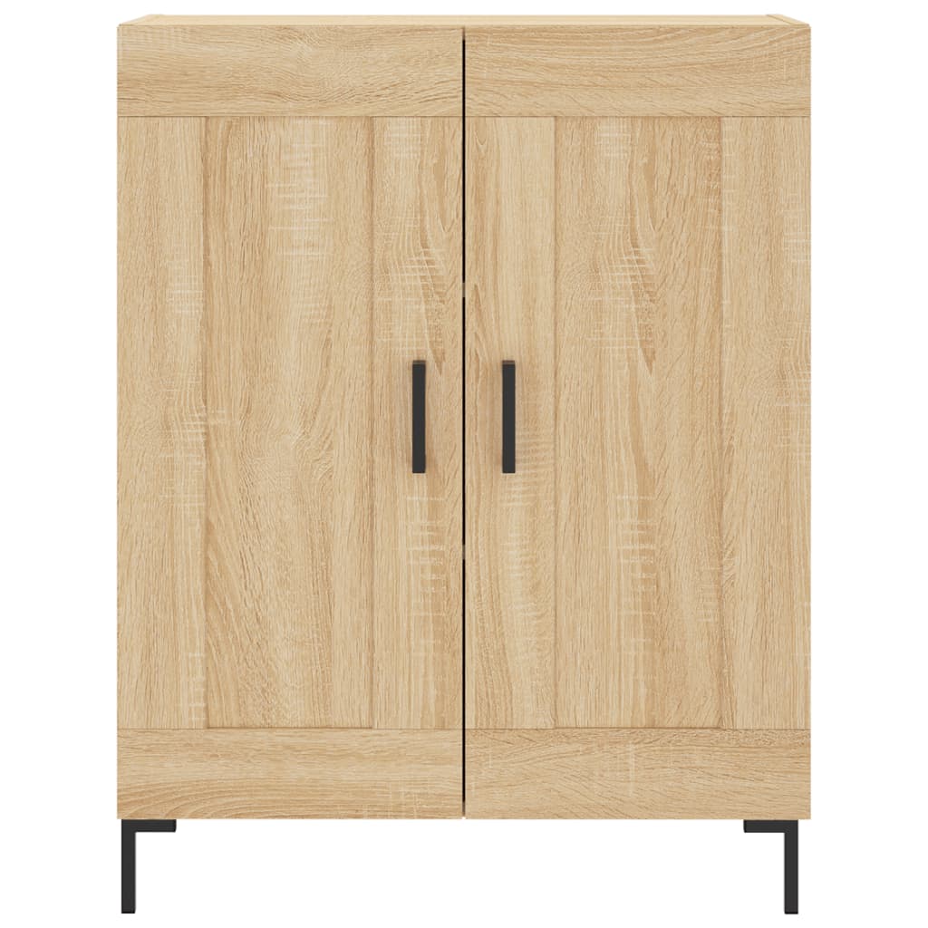 Dressoir 69,5x34x90 cm bewerkt hout sonoma eikenkleurig – afbeelding 5
