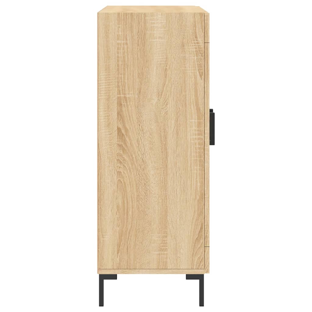 Dressoir 69,5x34x90 cm bewerkt hout sonoma eikenkleurig – afbeelding 7