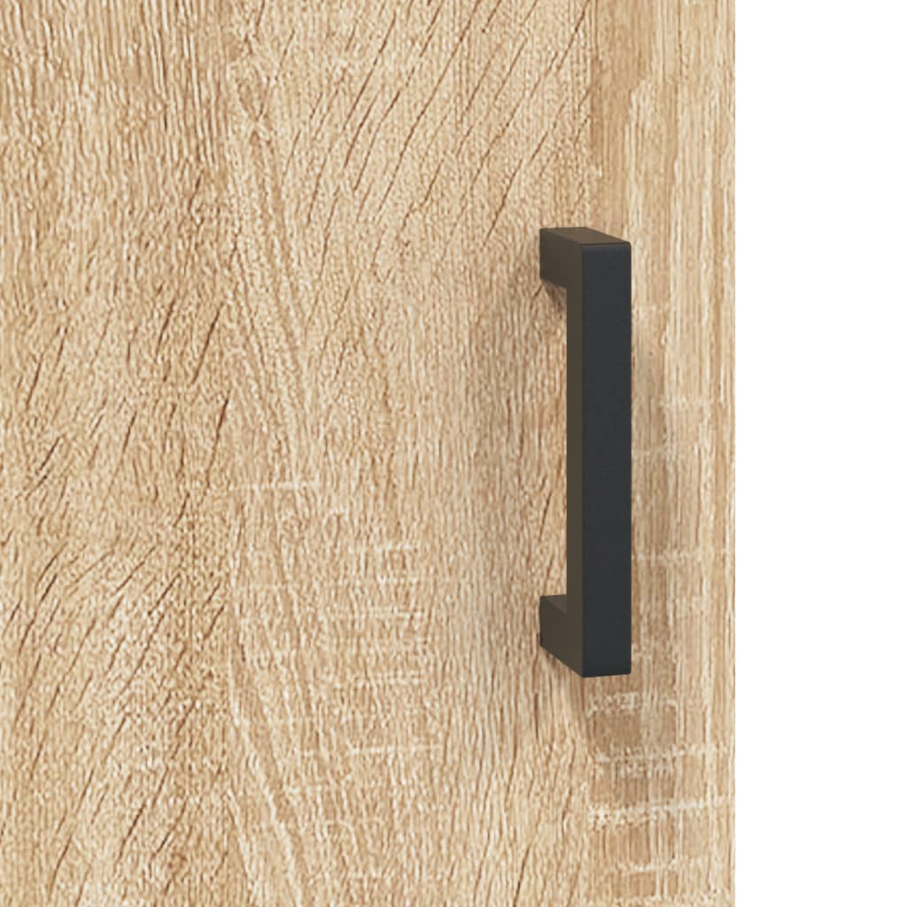 Dressoir 69,5x34x90 cm bewerkt hout sonoma eikenkleurig – afbeelding 9