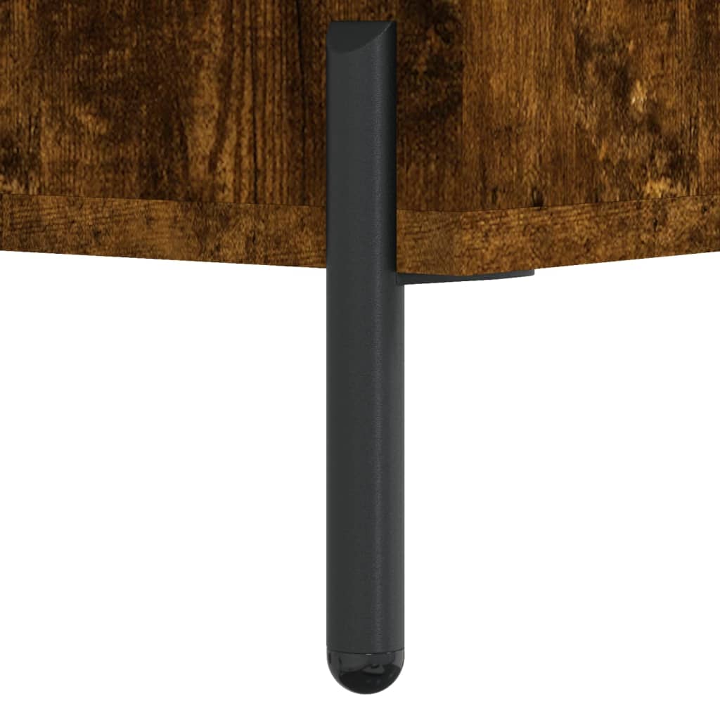 Dressoir 69,5x34x90 cm bewerkt hout gerookt eikenkleurig – afbeelding 10