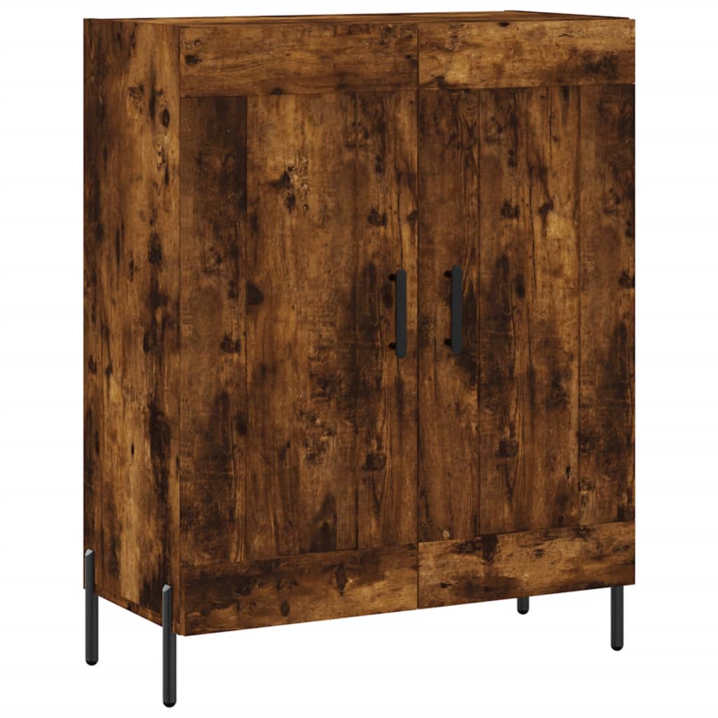 Dressoir 69,5x34x90 cm bewerkt hout gerookt eikenkleurig – afbeelding 2