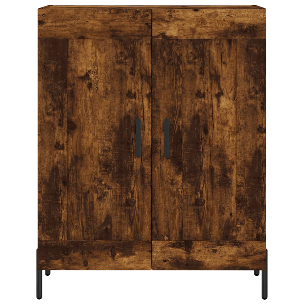 Dressoir 69,5x34x90 cm bewerkt hout gerookt eikenkleurig – afbeelding 5