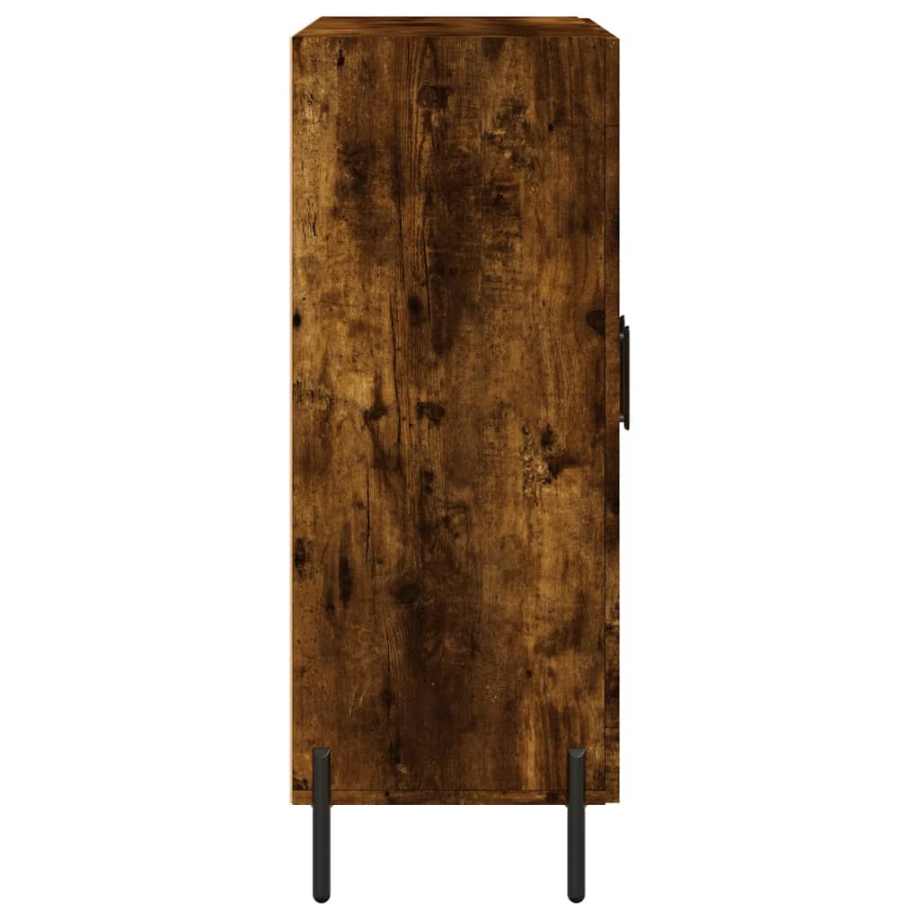 Dressoir 69,5x34x90 cm bewerkt hout gerookt eikenkleurig – afbeelding 7