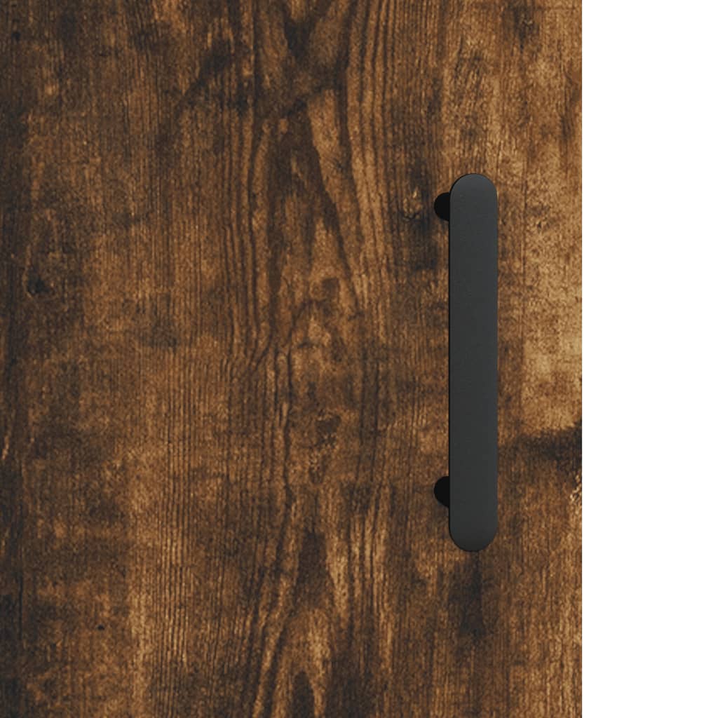 Dressoir 69,5x34x90 cm bewerkt hout gerookt eikenkleurig – afbeelding 9