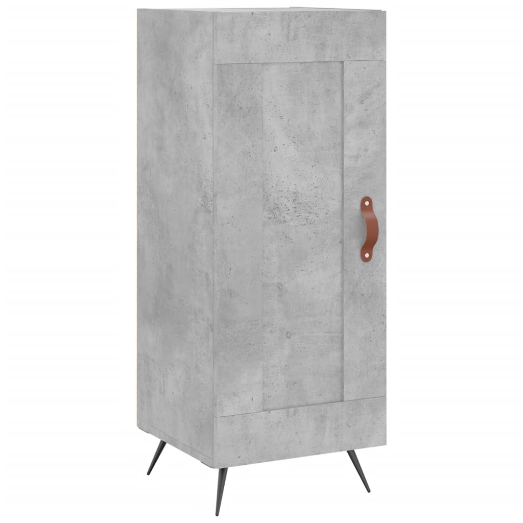 Dressoir 34,5x34x90 cm bewerkt hout betongrijs – afbeelding 2