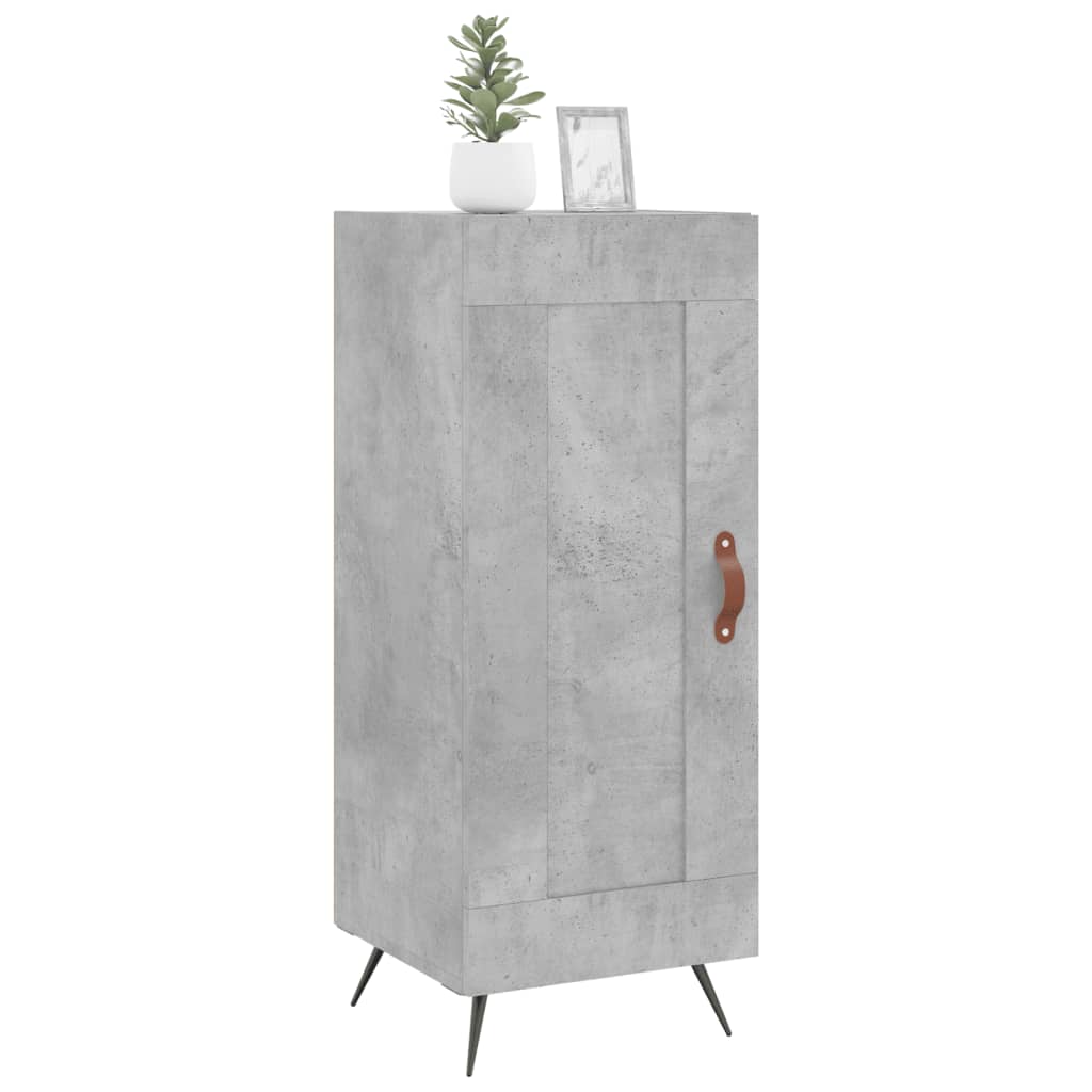 Dressoir 34,5x34x90 cm bewerkt hout betongrijs – afbeelding 3