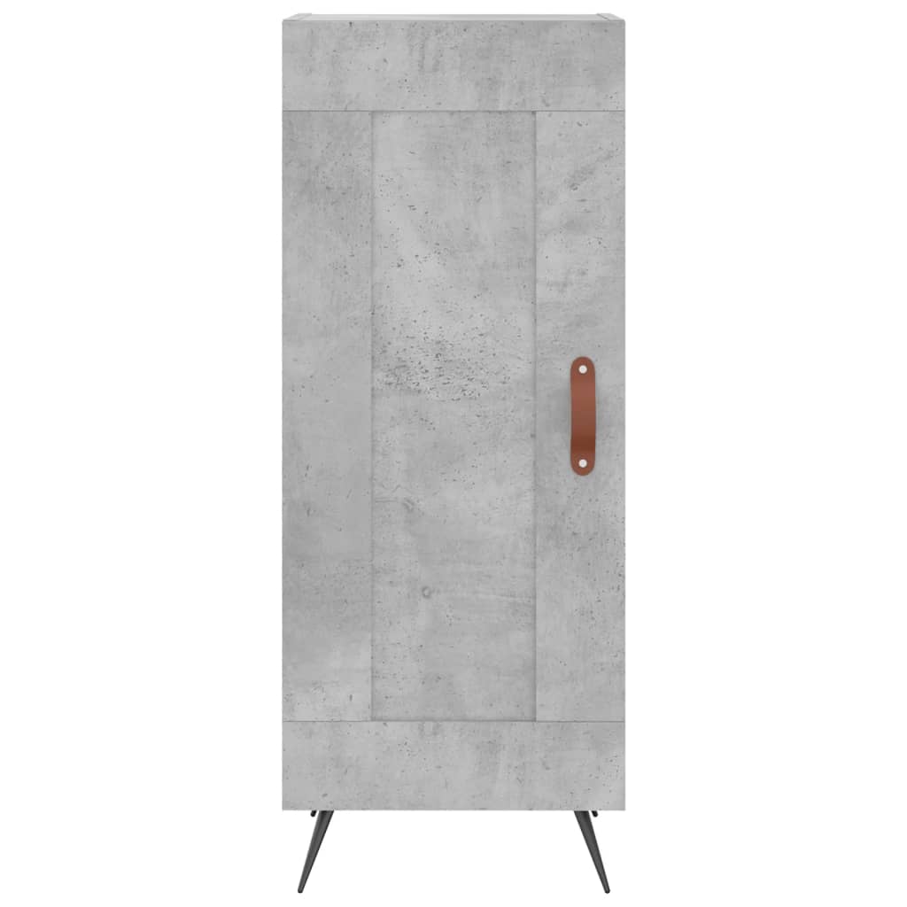 Dressoir 34,5x34x90 cm bewerkt hout betongrijs – afbeelding 5