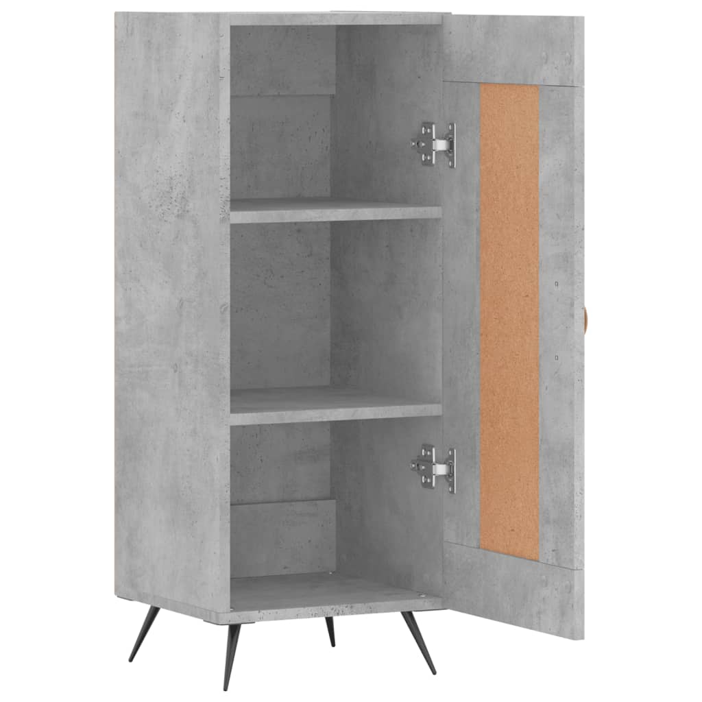Dressoir 34,5x34x90 cm bewerkt hout betongrijs – afbeelding 6