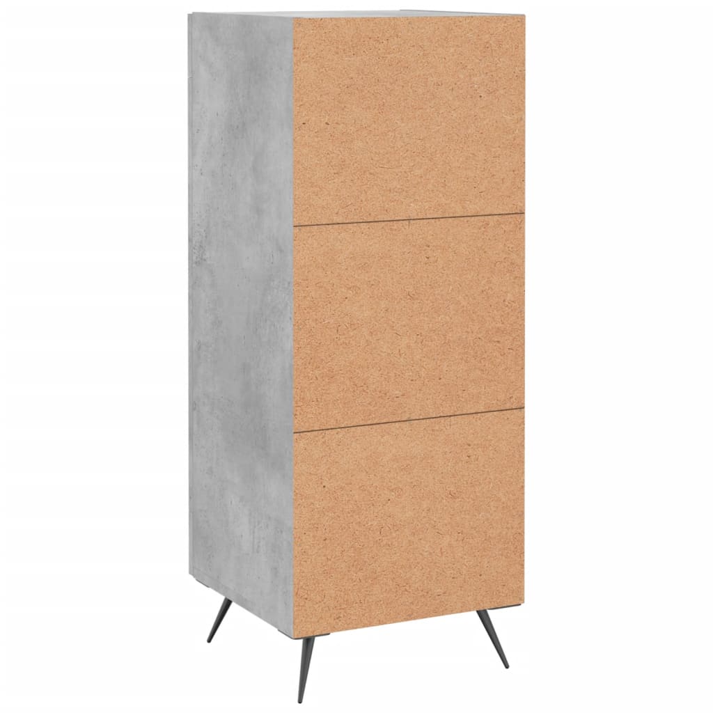 Dressoir 34,5x34x90 cm bewerkt hout betongrijs – afbeelding 8