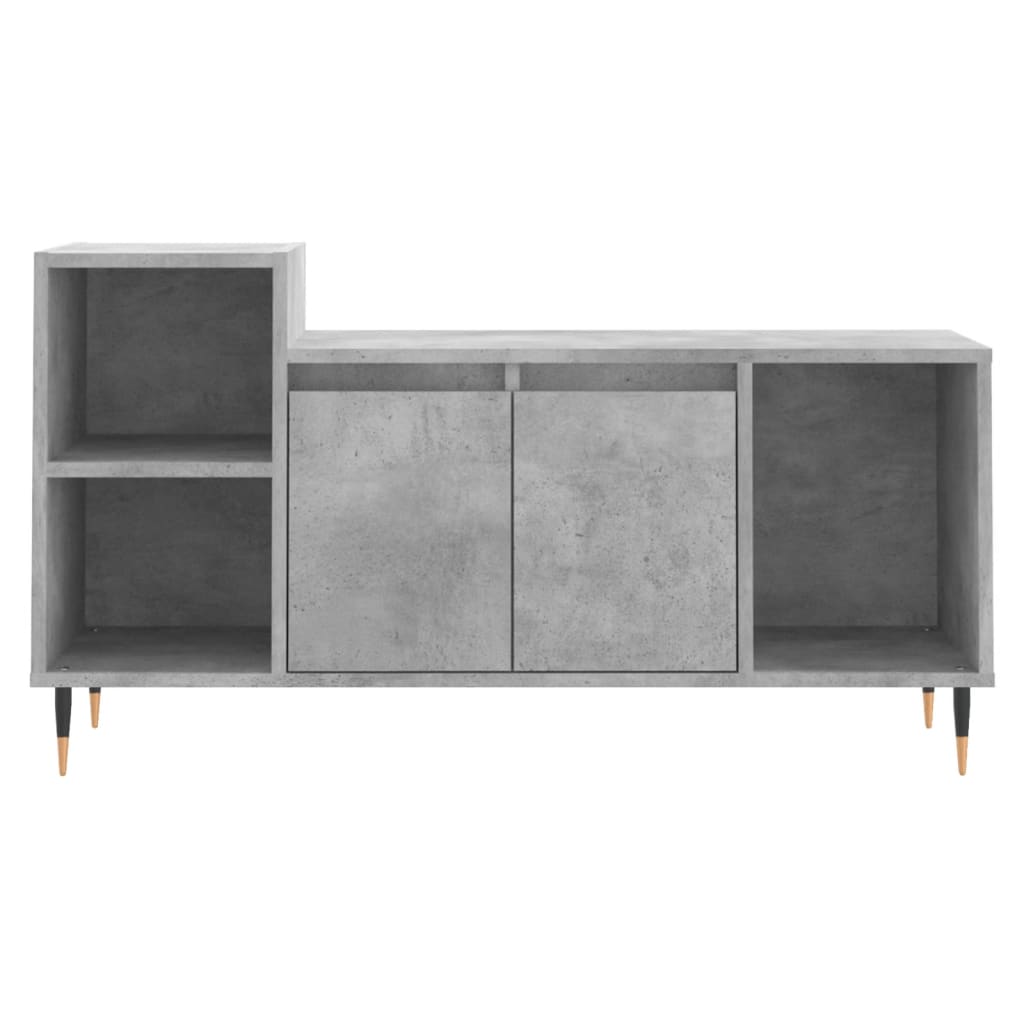Tv-meubel 100x35x55 cm bewerkt hout betongrijs – afbeelding 5