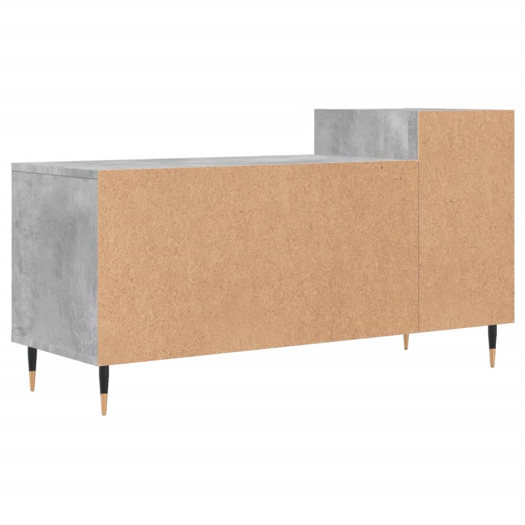 Tv-meubel 100x35x55 cm bewerkt hout betongrijs – afbeelding 8