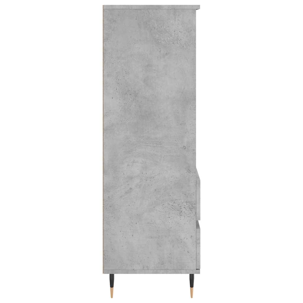 Hoge kast 40x36x110 cm bewerkt hout betongrijs – afbeelding 7