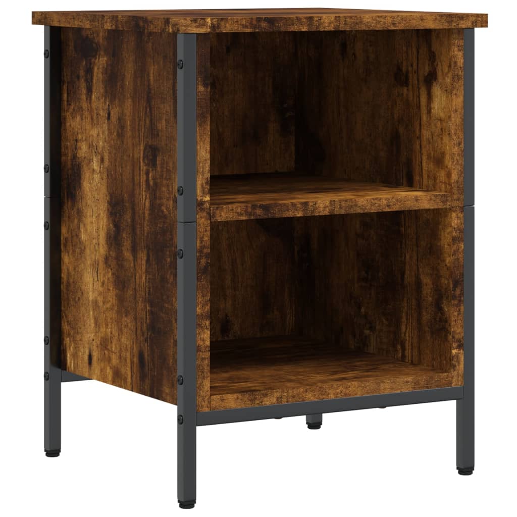 Schoenenkast 38x35x50 cm bewerkt hout gerookt eikenkleurig – afbeelding 2