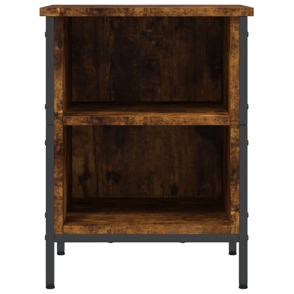 Schoenenkast 38x35x50 cm bewerkt hout gerookt eikenkleurig – afbeelding 3