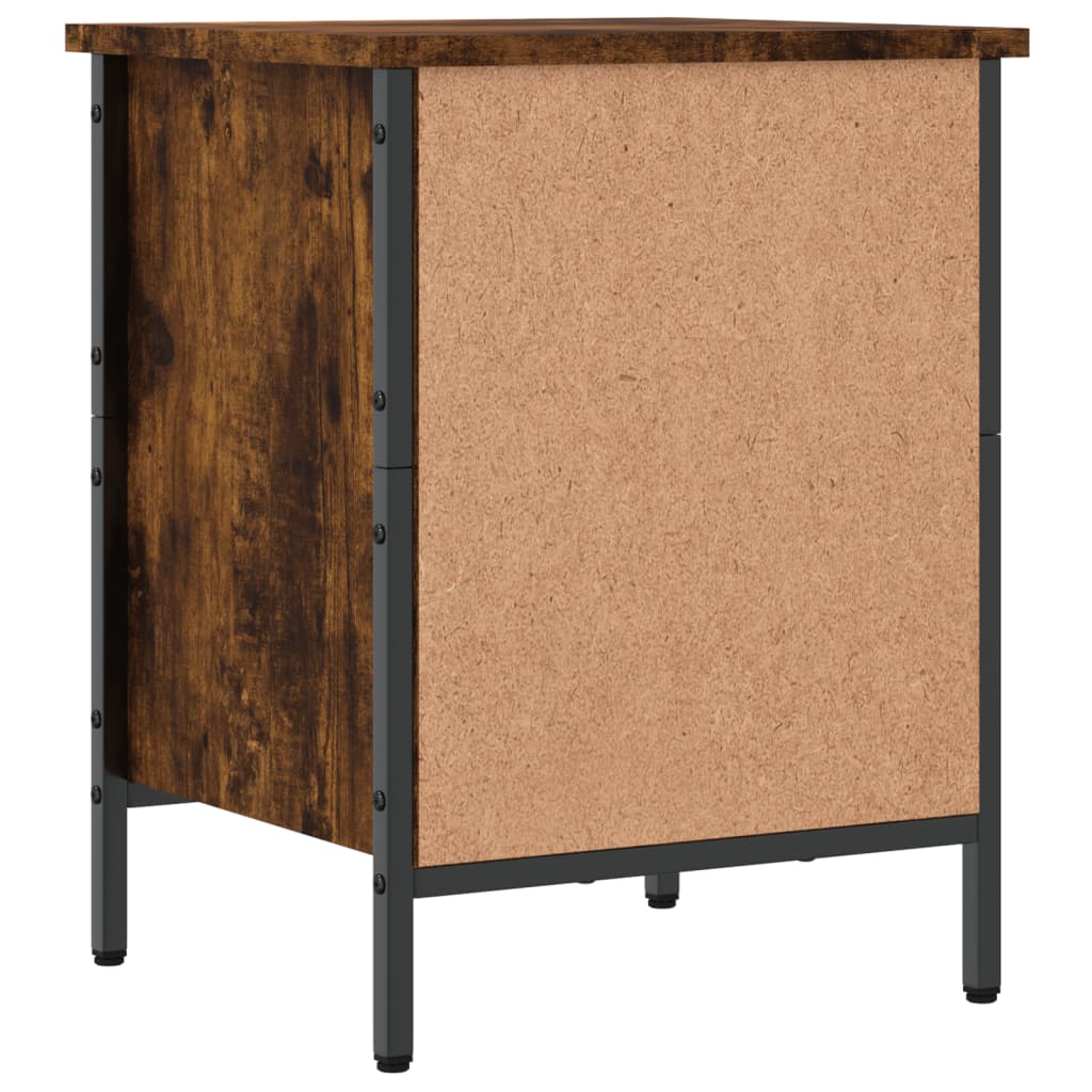Schoenenkast 38x35x50 cm bewerkt hout gerookt eikenkleurig – afbeelding 4