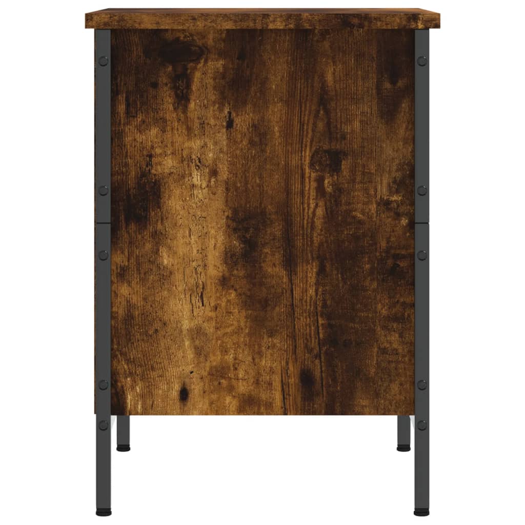 Schoenenkast 38x35x50 cm bewerkt hout gerookt eikenkleurig – afbeelding 5