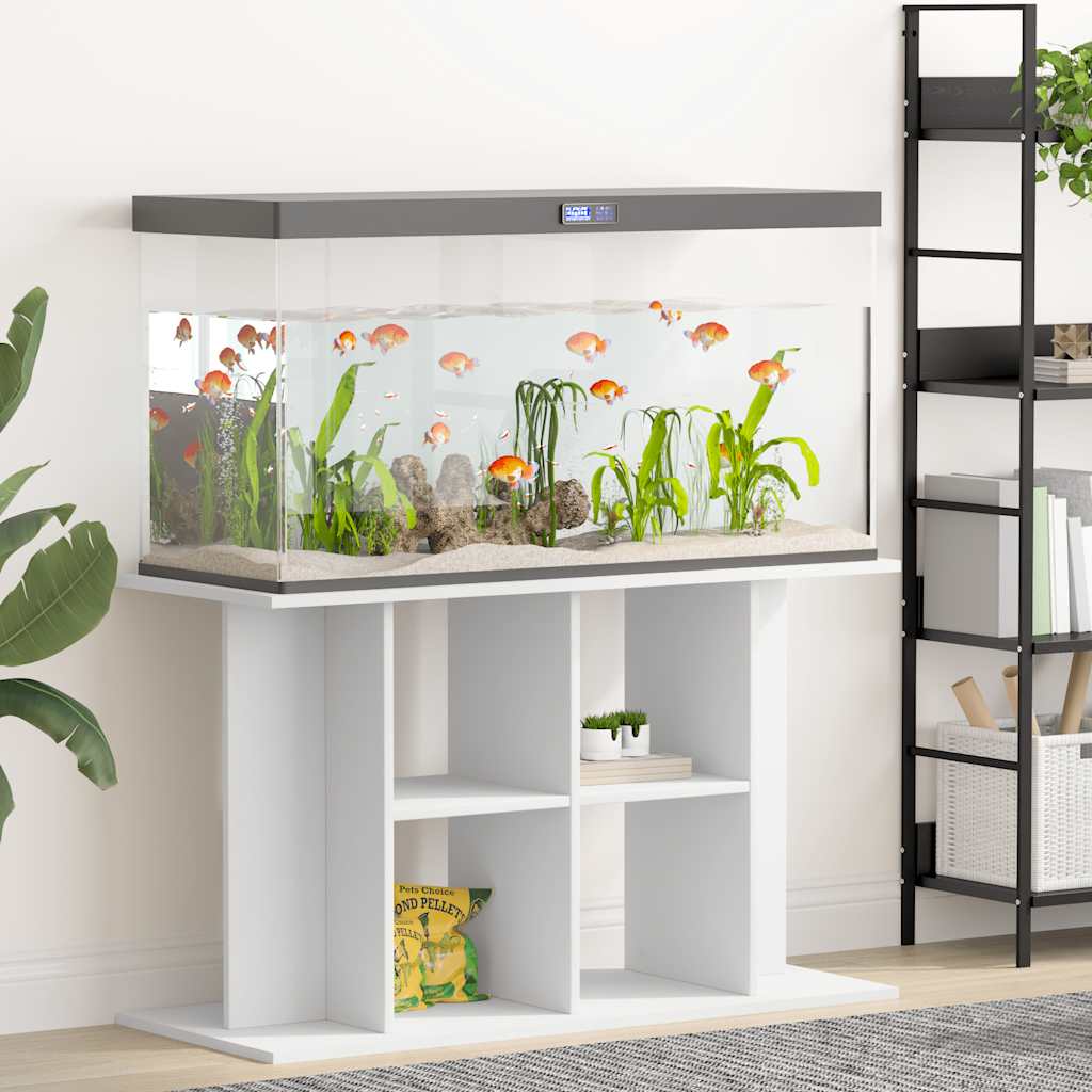 Aquariumstandaard 100x40x60 cm bewerkt hout wit