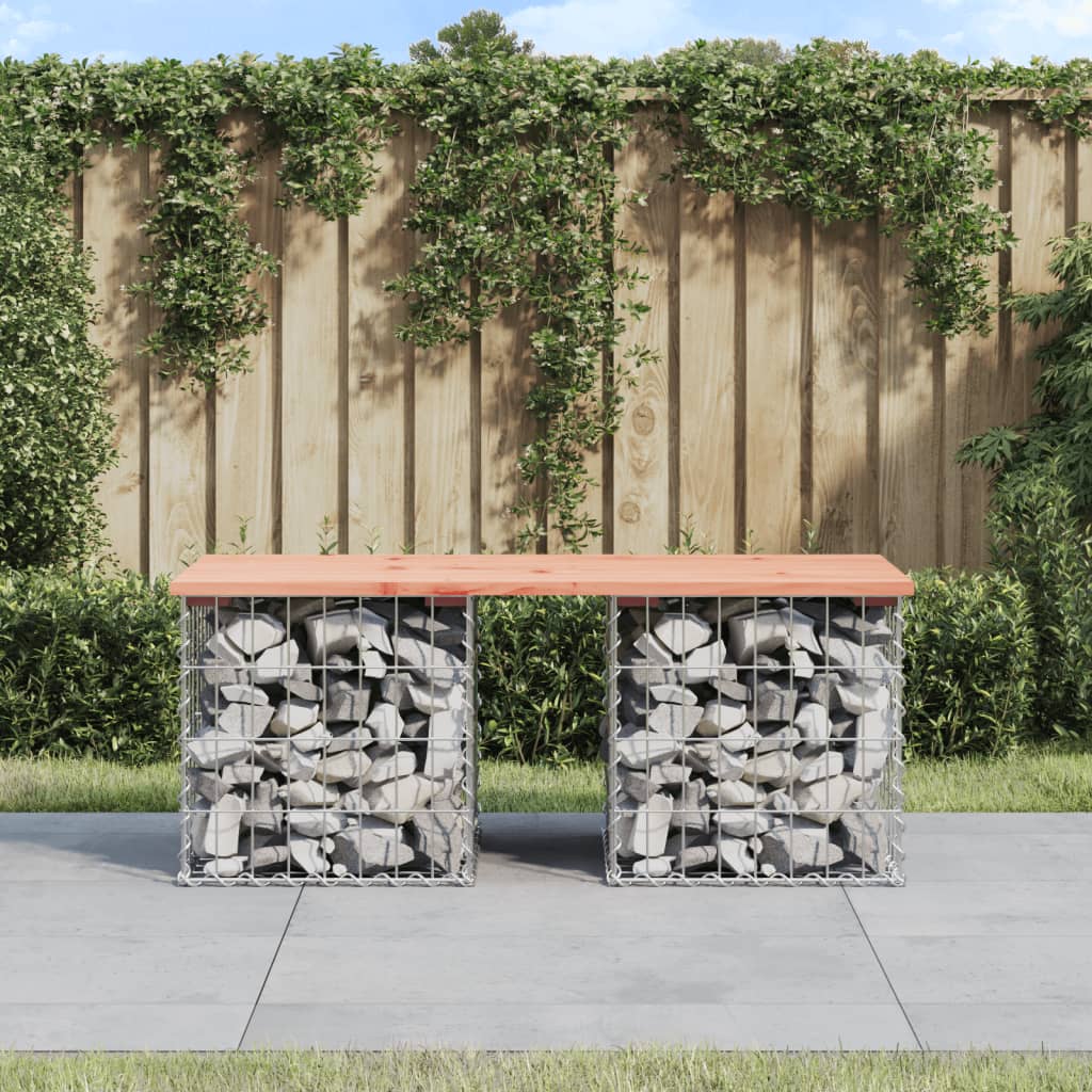 Tuinbank schanskorfontwerp 103x44x42 cm massief douglashout – afbeelding 1