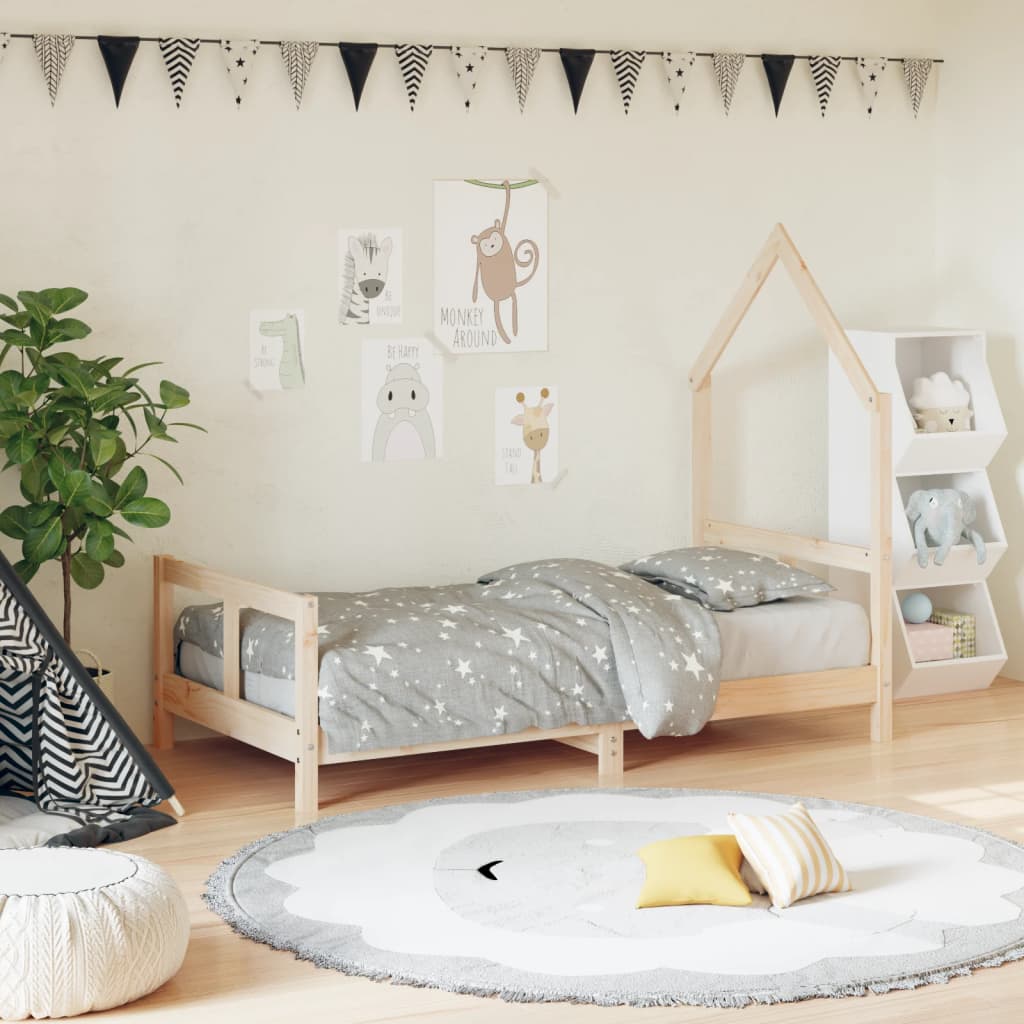 Kinderbedframe 80x160 cm massief grenenhout – afbeelding 1