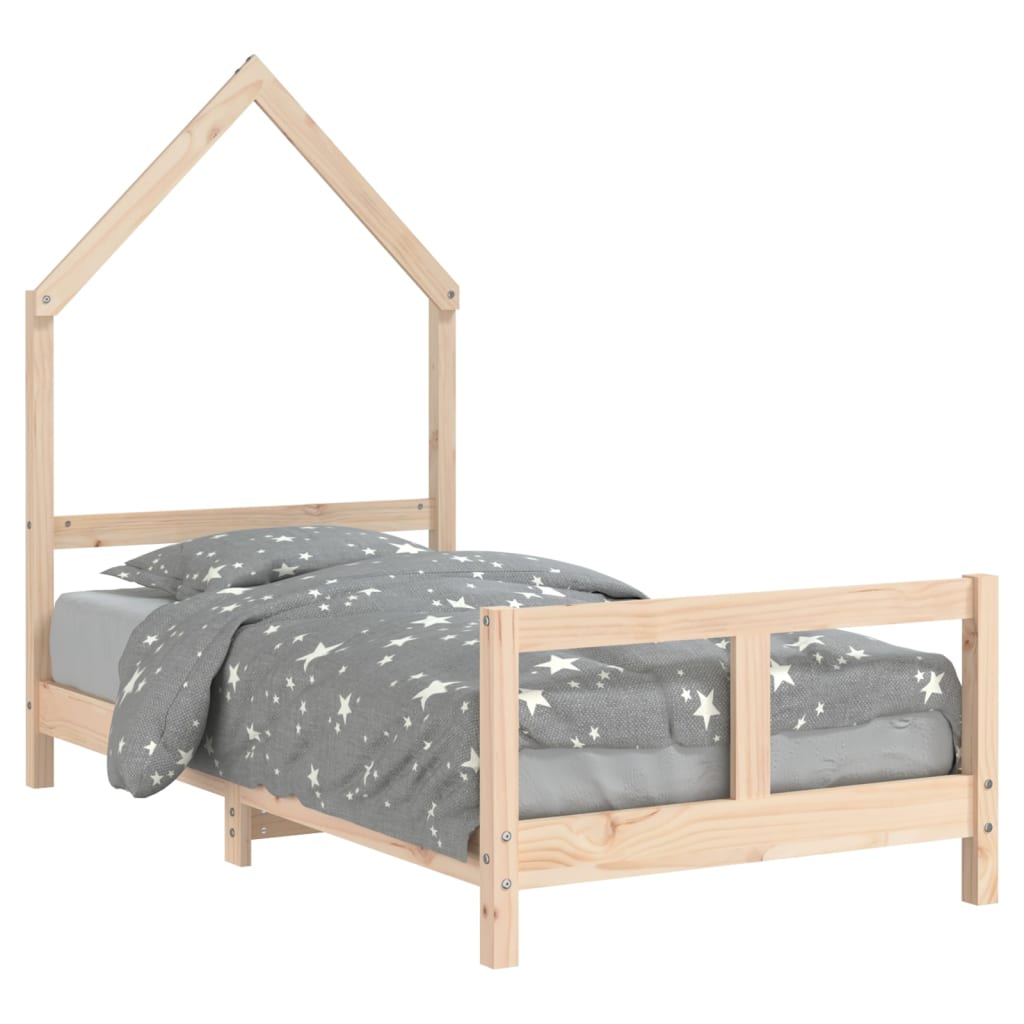 Kinderbedframe 80x160 cm massief grenenhout – afbeelding 2