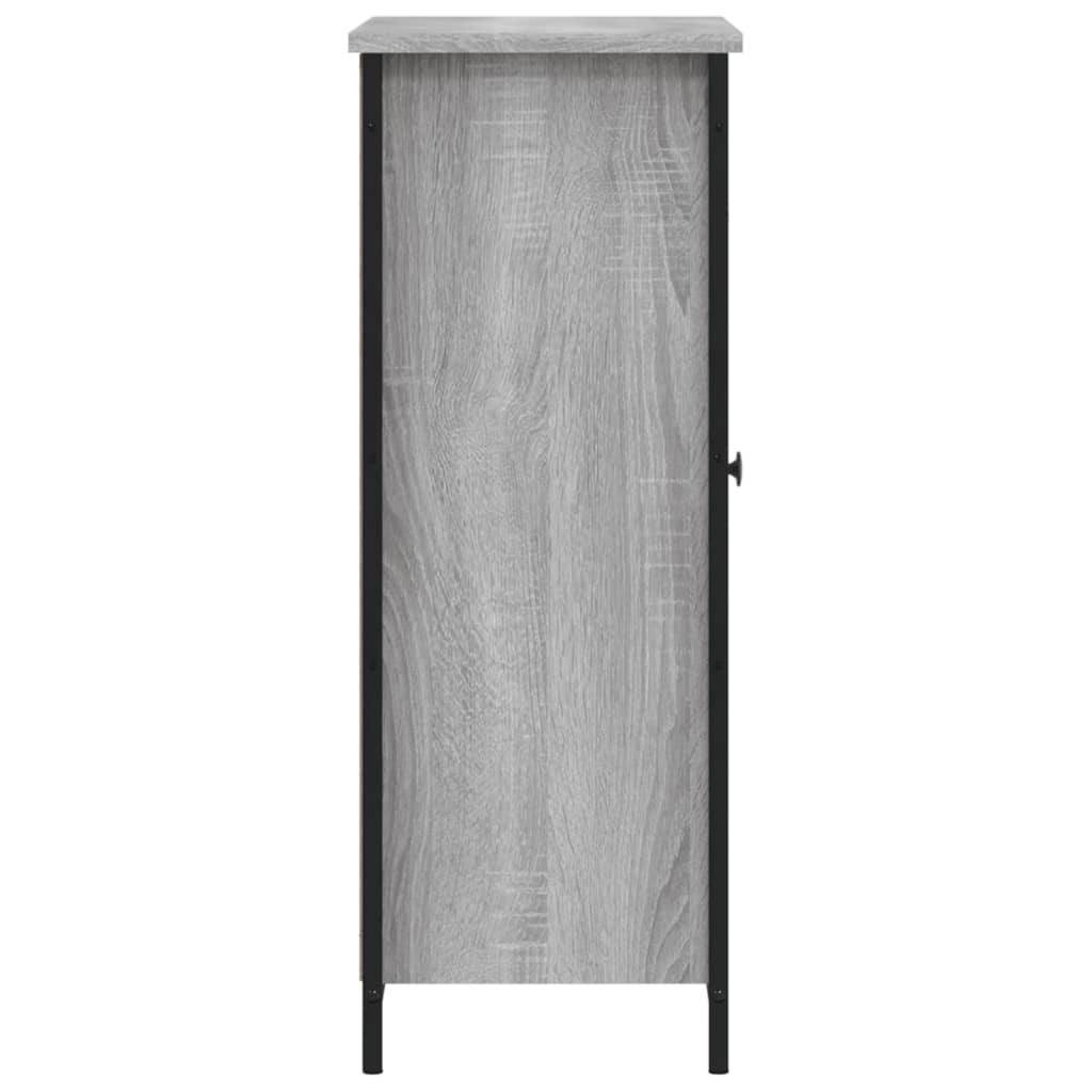 Dressoir 70x30x80 cm bewerkt hout grijs sonoma – afbeelding 7