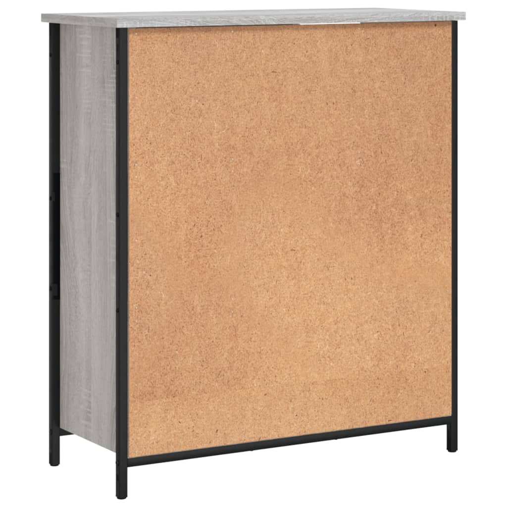 Dressoir 70x30x80 cm bewerkt hout grijs sonoma – afbeelding 8