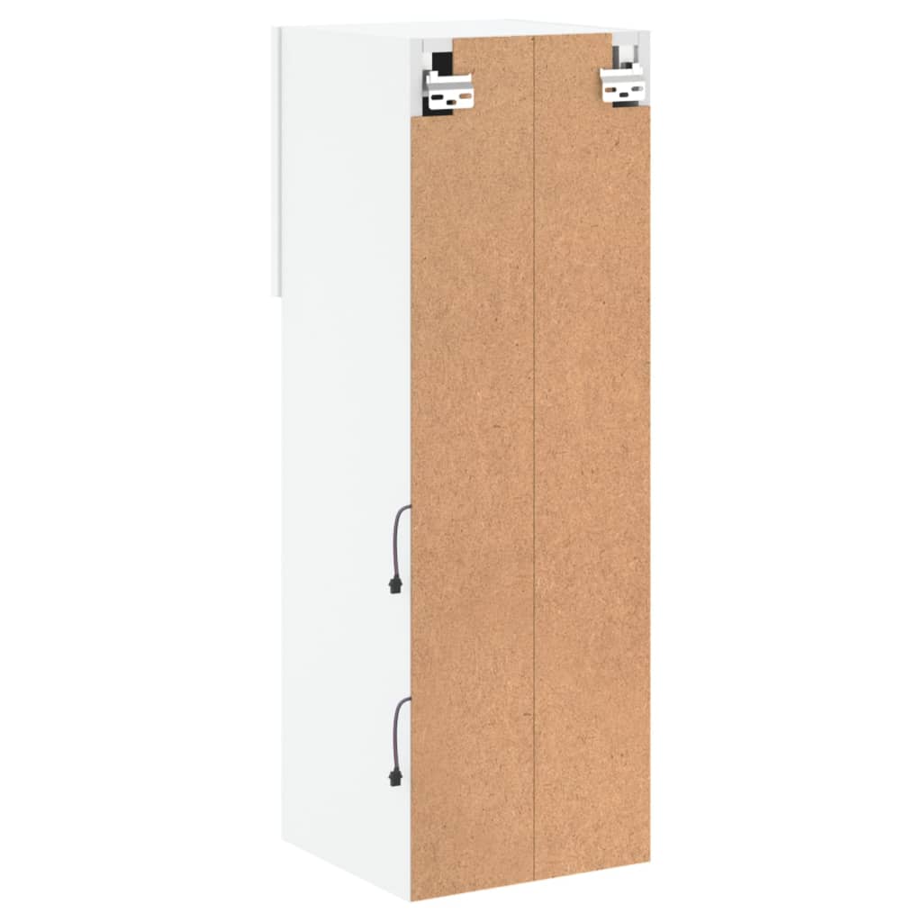 Tv-meubels met LED-verlichting 2 st 30,5x30x90 cm wit – afbeelding 11