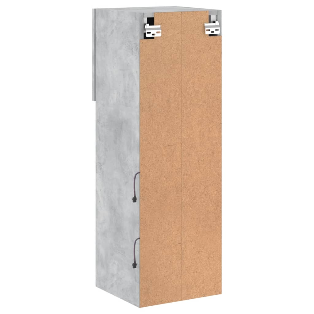 Tv-meubel met LED-verlichting 2 st 30,5x30x90 cm betongrijs – afbeelding 11