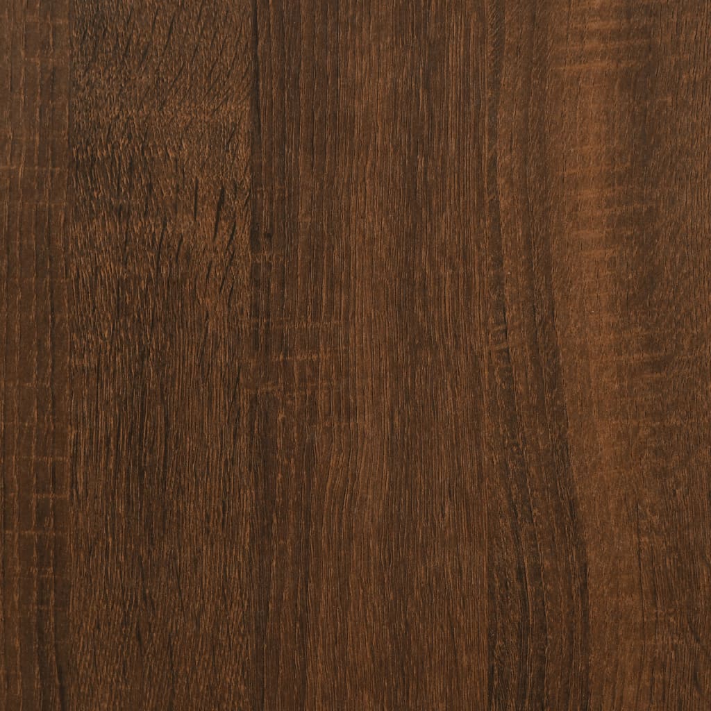 Wandtafel 180x29x75 cm bewerkt hout bruin eikenkleur – afbeelding 8