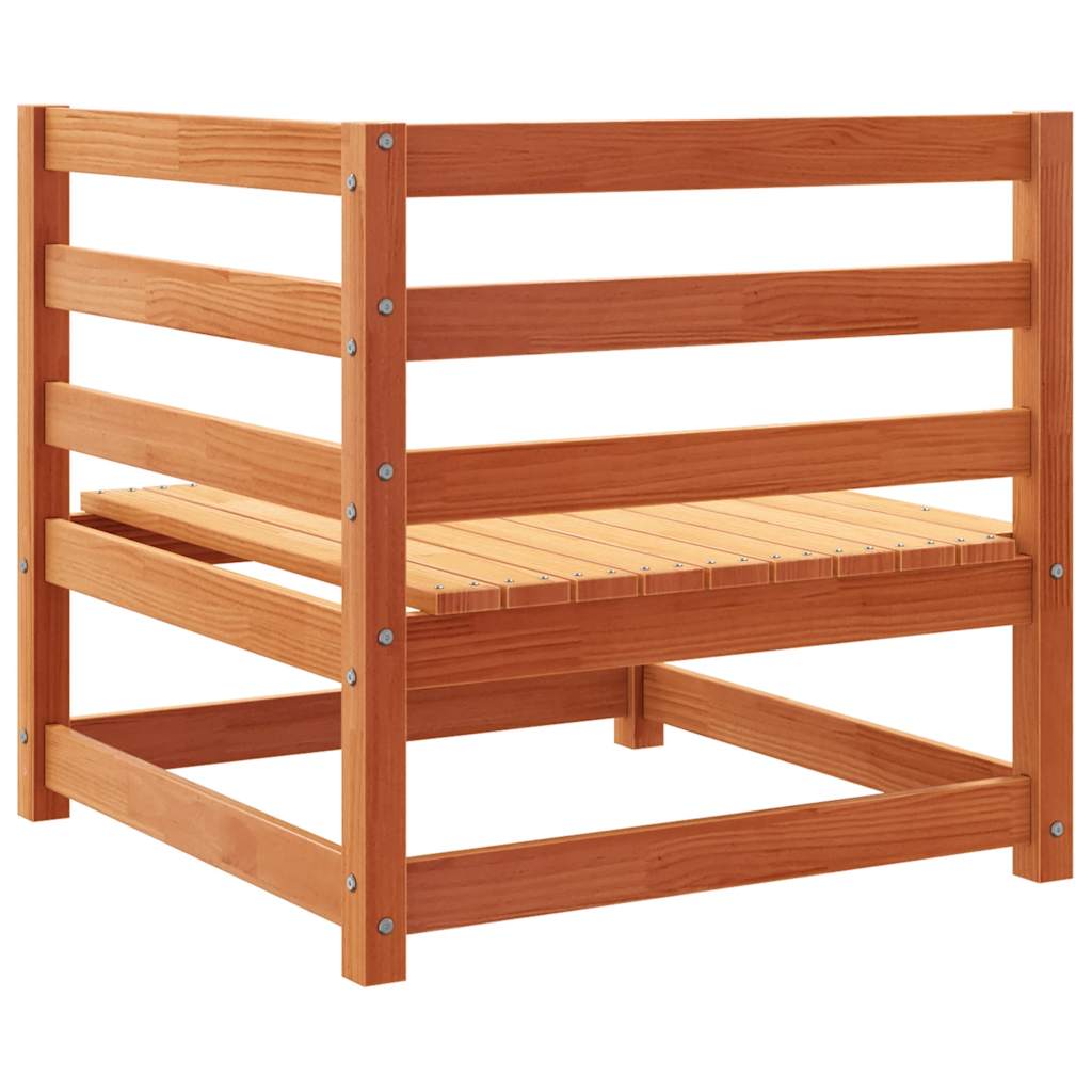 Tuinhoekbank 2 st 70x70x67 cm massief grenenhout wasbruin – afbeelding 7