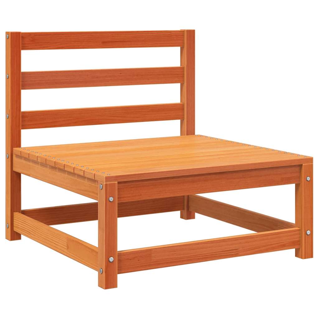 Tuinbank zonder armleuningen 70x70x67 cm grenenhout wasbruin – afbeelding 2