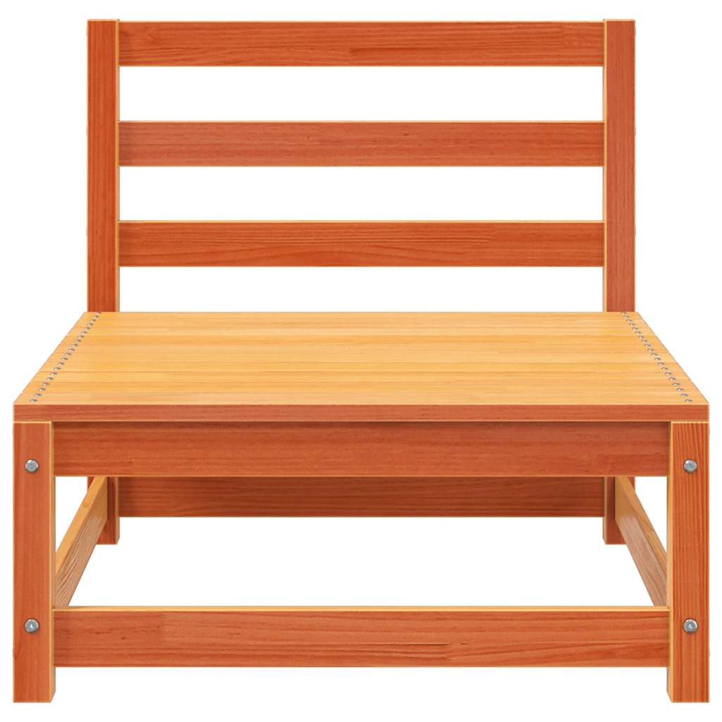 Tuinbank zonder armleuningen 70x70x67 cm grenenhout wasbruin – afbeelding 4
