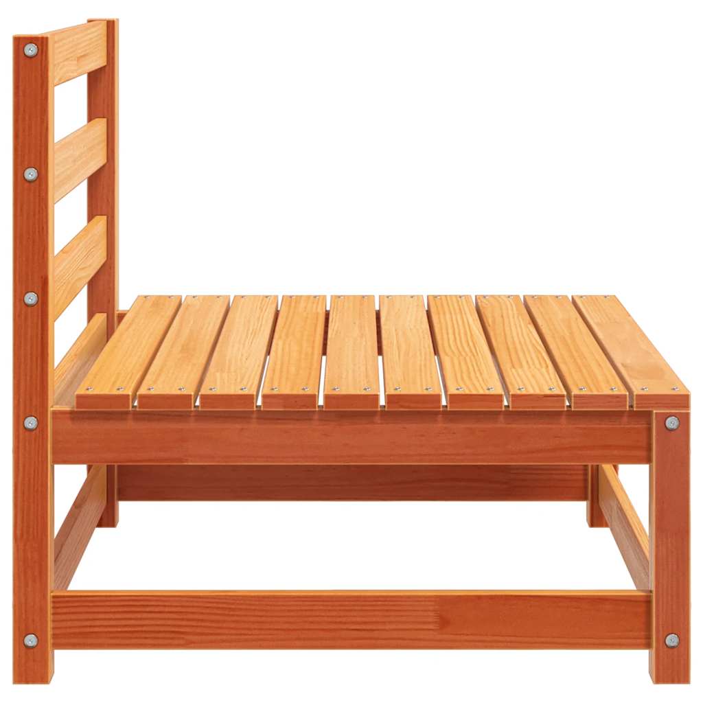 Tuinbank zonder armleuning 2 st 70x70x67 cm grenenhout wasbruin – afbeelding 7