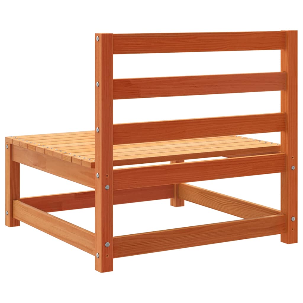 Tuinbank zonder armleuning 2 st 70x70x67 cm grenenhout wasbruin – afbeelding 8