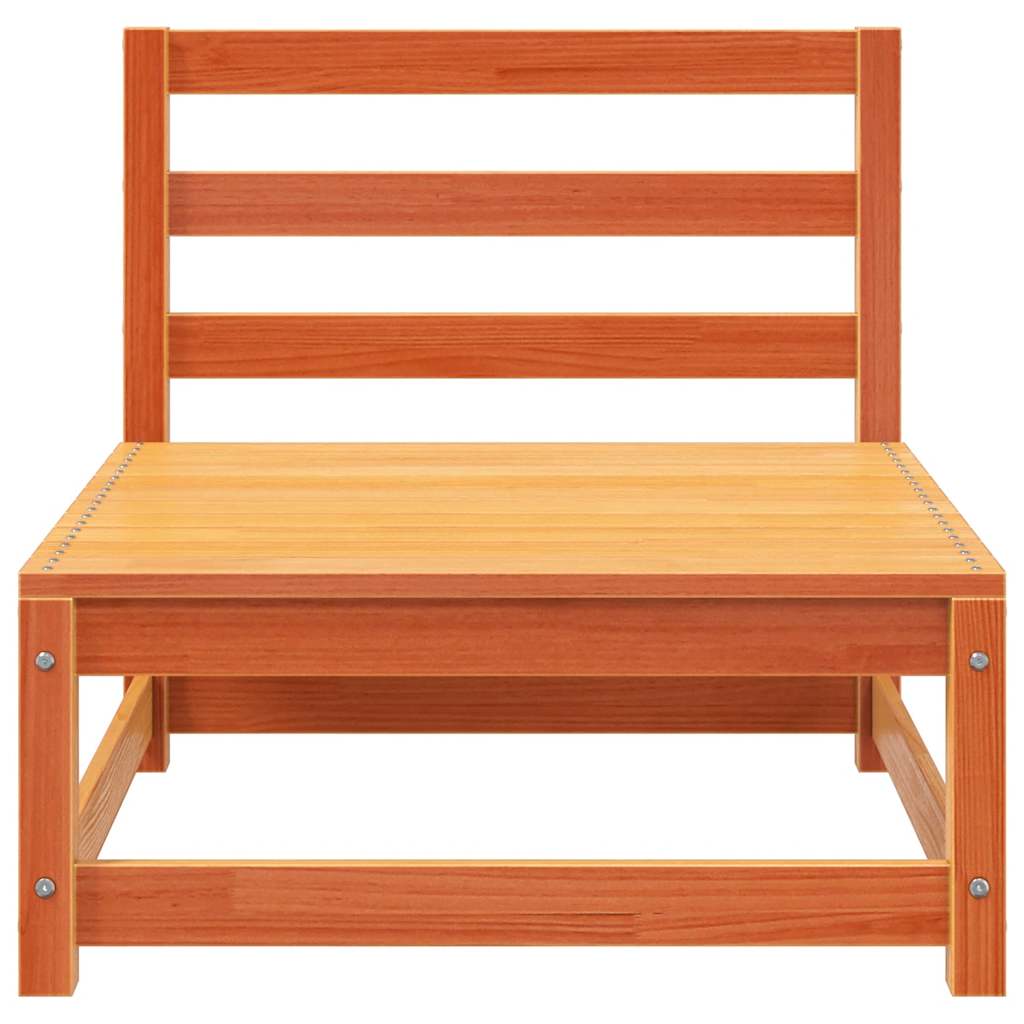 Tuinbank zonder armleuning 3 st 70x70x67 cm grenenhout wasbruin – afbeelding 6