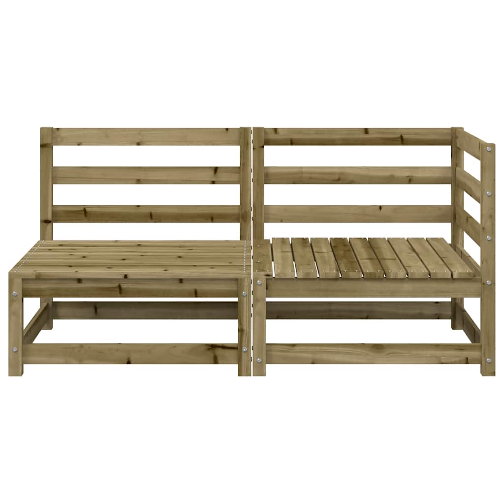 Tuinbank 2-zits geïmpregneerd grenenhout – afbeelding 4