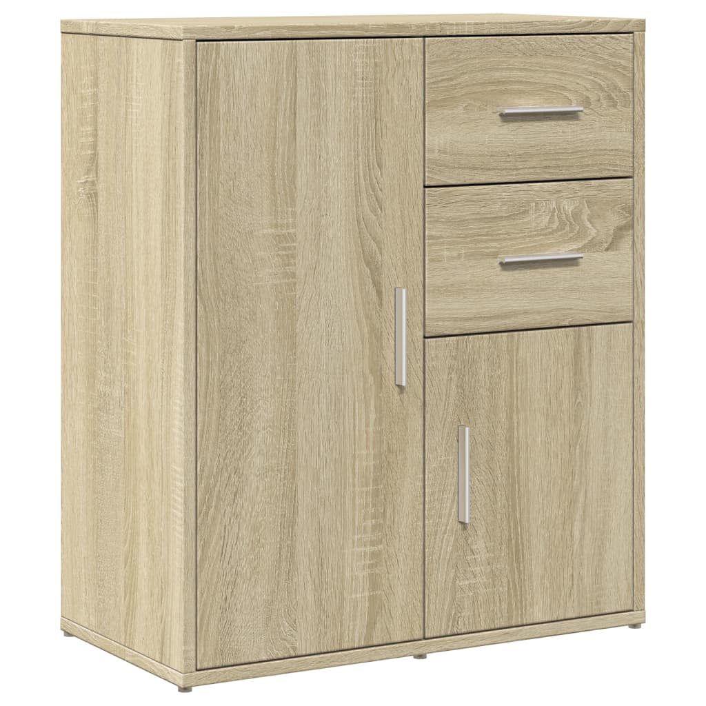 Dressoir 60x31x70 cm bewerkt hout sonoma eikenkleurig – afbeelding 2