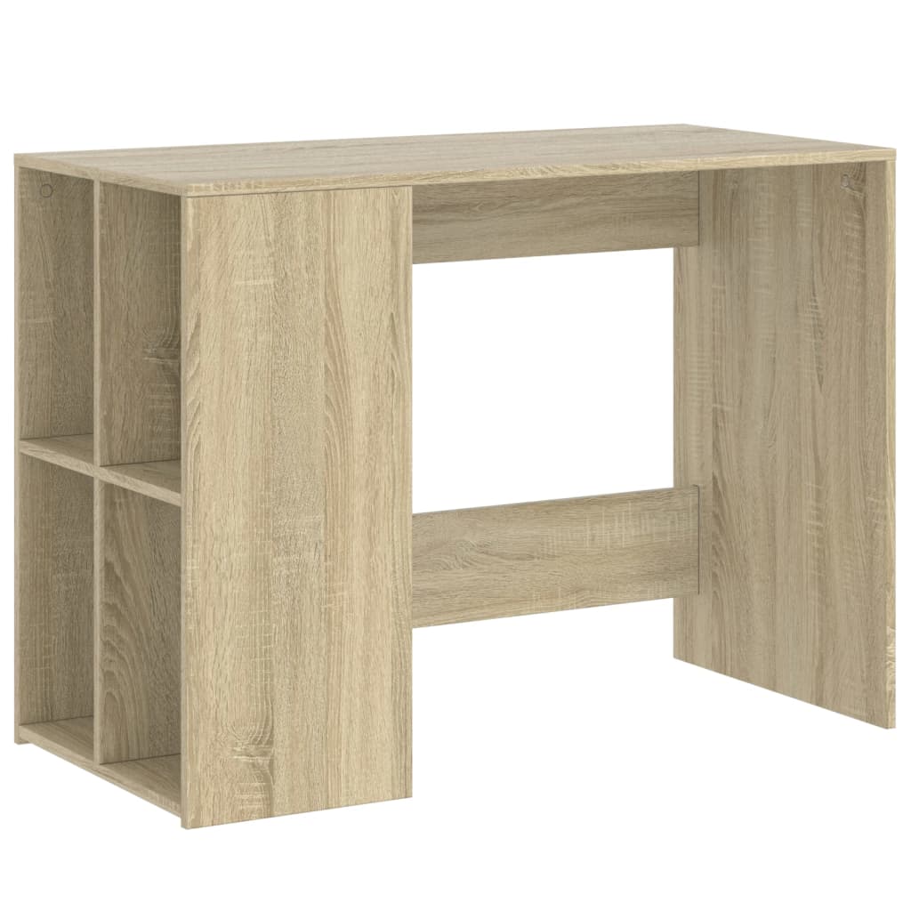 Bureau 102x50x75 cm bewerkt hout sonoma eikenkleurig – afbeelding 2