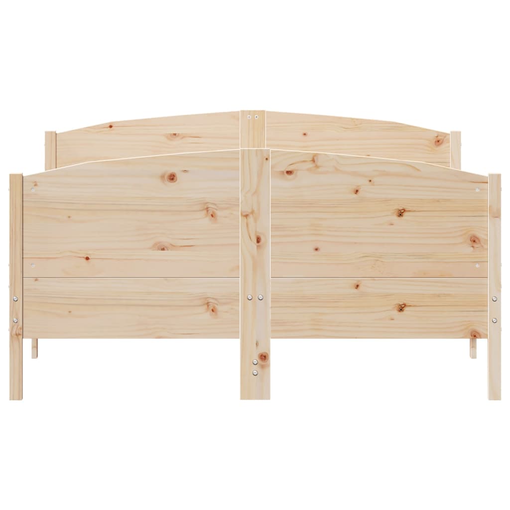 Bedframe met hoofdbord massief grenenhout 120x190 cm – afbeelding 4