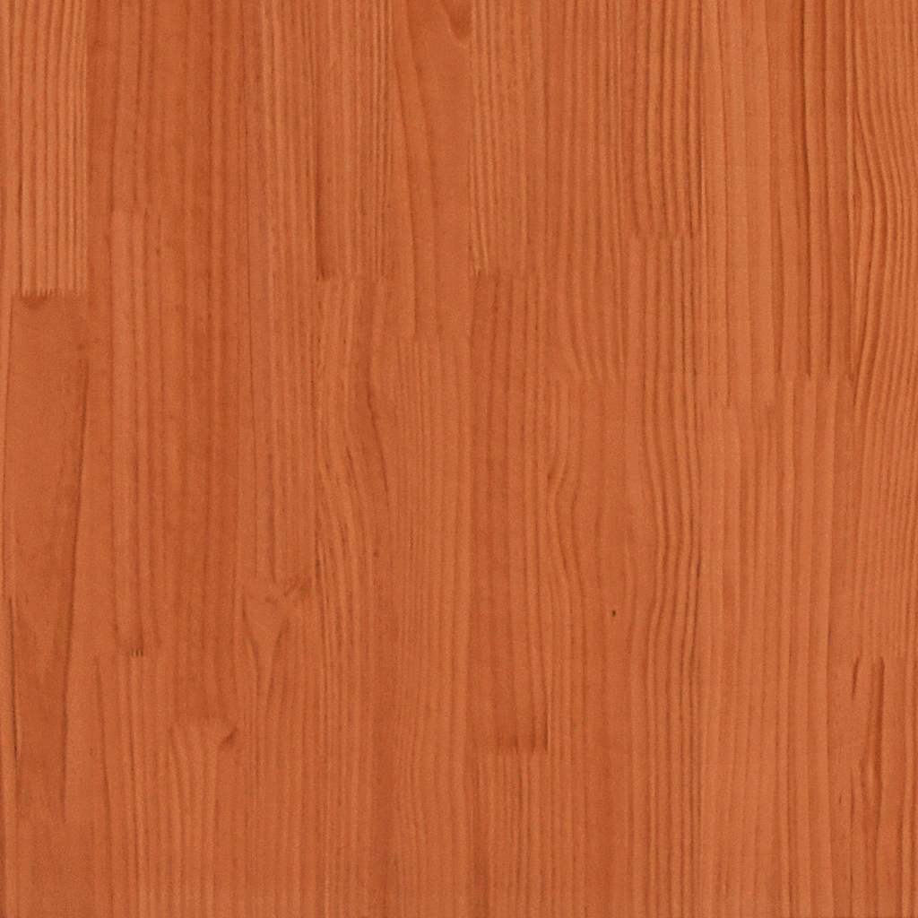 Bedframe zonder matras massief grenenhout wasbruin 100x200 cm – afbeelding 8