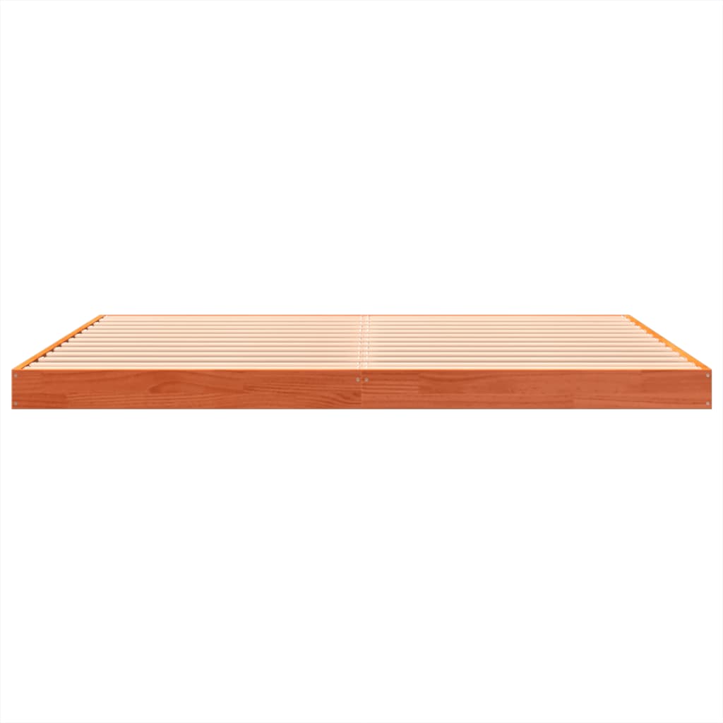 Bedframe massief grenenhout wasbruin 150x200 cm – afbeelding 5